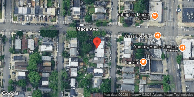 Aerial map of 2457 FENTON AVENUE, Bronx