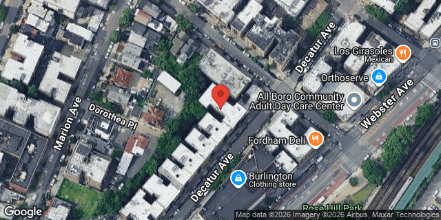 Aerial map of 2567 DECATUR AVENUE, Bronx