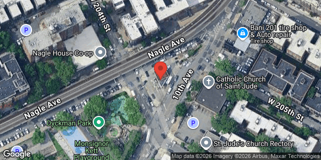 Aerial map of 265 WEST 204 STREET, Manhattan