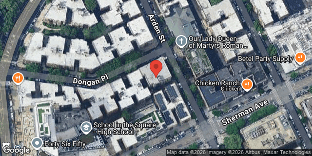 Aerial map of 80 ARDEN STREET, Manhattan