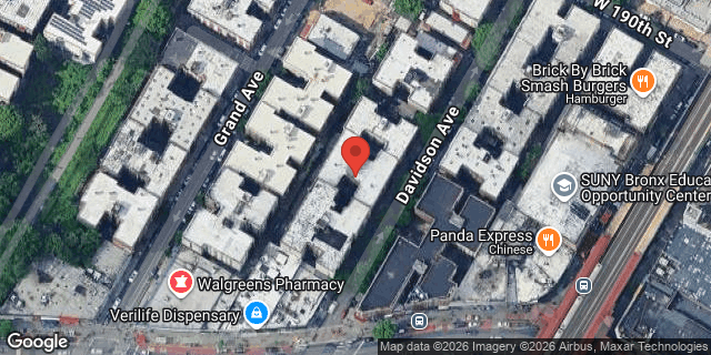 Aerial map of 2471 DAVIDSON AVENUE, Bronx