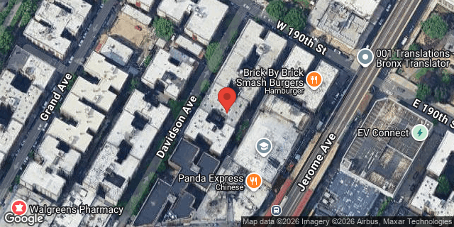 Aerial map of 2486 DAVIDSON AVENUE, Bronx