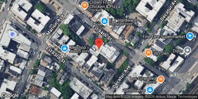 Aerial map of 360 EAST 194 STREET, Bronx