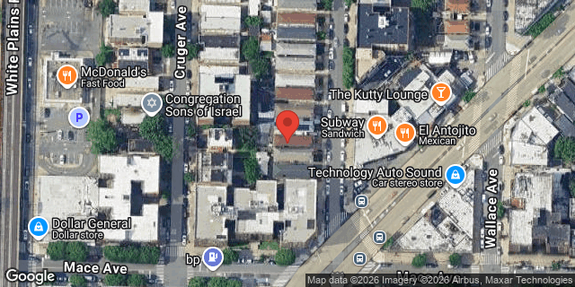 Aerial map of 2515 HOLLAND AVENUE, Bronx