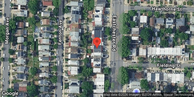 Aerial map of 2531 EASTCHESTER ROAD, Bronx