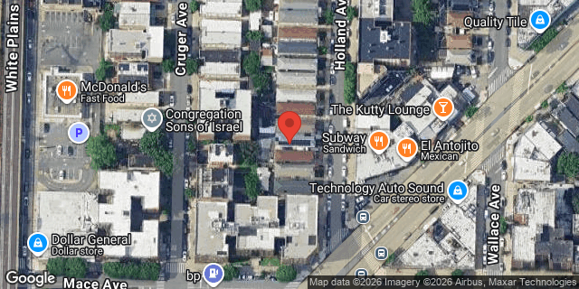 Aerial map of 2517 HOLLAND AVENUE, Bronx