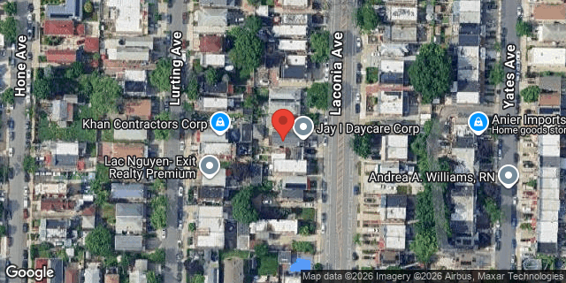 Aerial map of 2527 LACONIA AVENUE, Bronx