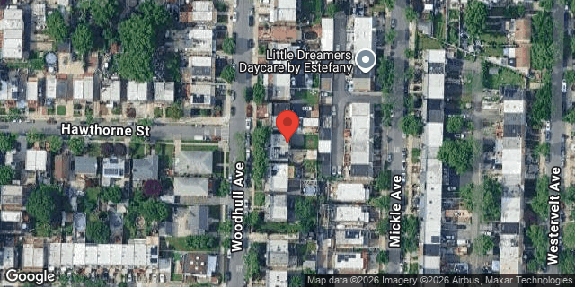 Aerial map of 2540 WOODHULL AVENUE, Bronx