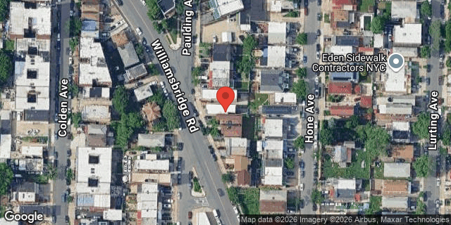 Aerial map of 2540 WILLIAMSBRIDGE ROAD, Bronx