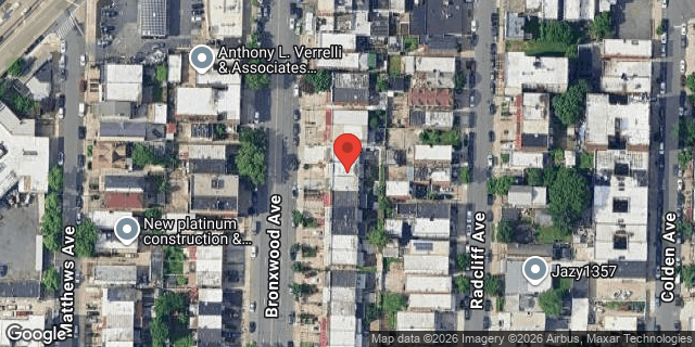 Aerial map of 2552 BRONXWOOD AVENUE, Bronx