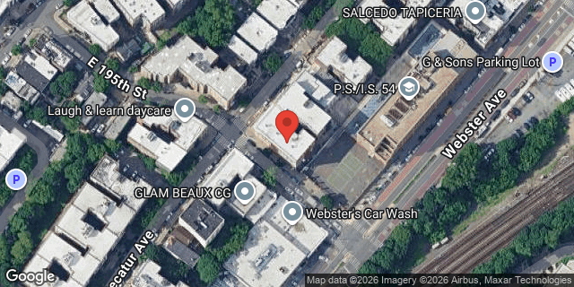 Aerial map of 383 EAST 195 STREET, Bronx