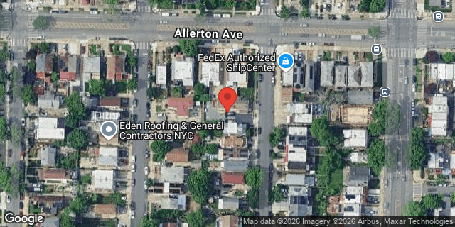 Aerial map of 2569 FENTON AVENUE, Bronx