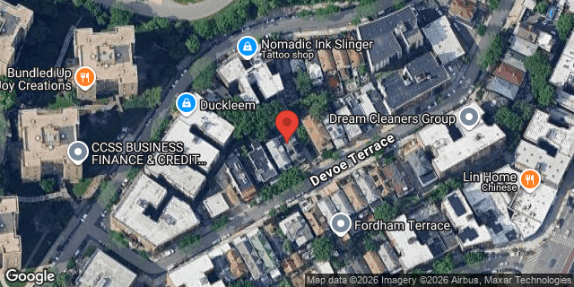 Aerial map of 2465 DEVOE TERRACE, Bronx