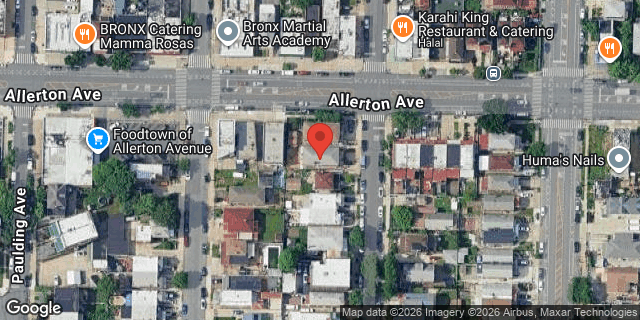 Aerial map of 2593 LURTING AVENUE, Bronx