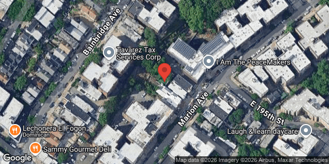 Aerial map of 2675 MARION AVENUE, Bronx