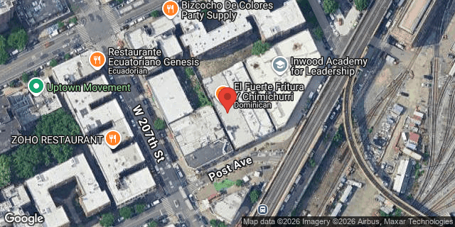 Aerial map of 148 POST AVENUE, Manhattan