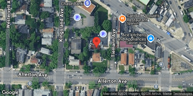 Aerial map of 2707 TIEMANN AVENUE, Bronx