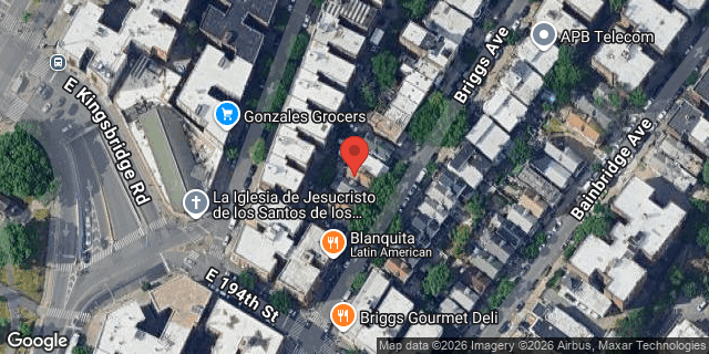 Aerial map of 2661A BRIGGS AVENUE, Bronx