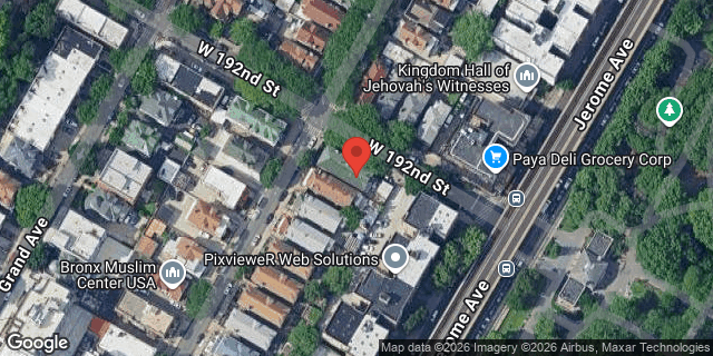 Aerial map of 18 WEST 192 STREET, Bronx
