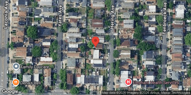 Aerial map of 2719 HERING AVENUE, Bronx