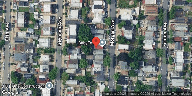 Aerial map of 2729 MORGAN AVENUE, Bronx