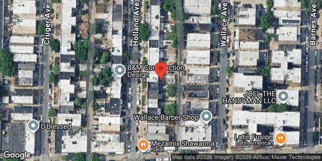 Aerial map of 2718 HOLLAND AVENUE, Bronx