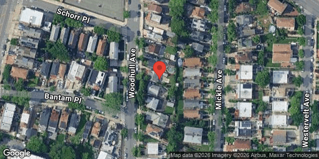 Aerial map of 2742 WOODHULL AVENUE, Bronx