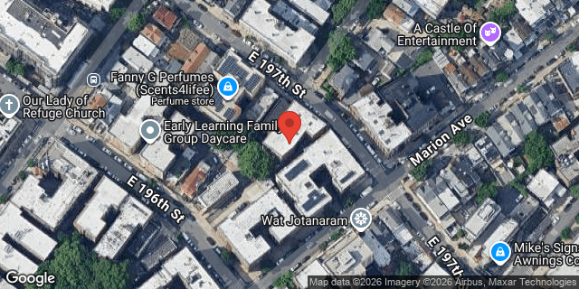 Aerial map of 328 EAST 197 STREET, Bronx