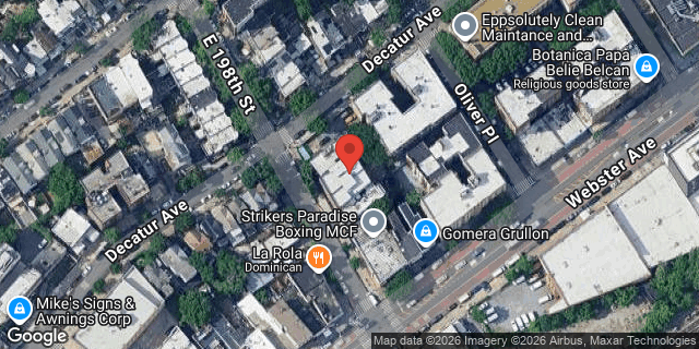 Aerial map of 385 EAST 198 STREET, Bronx