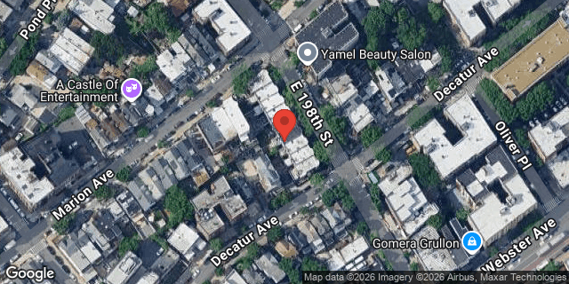 Aerial map of 360 EAST 198 STREET, Bronx