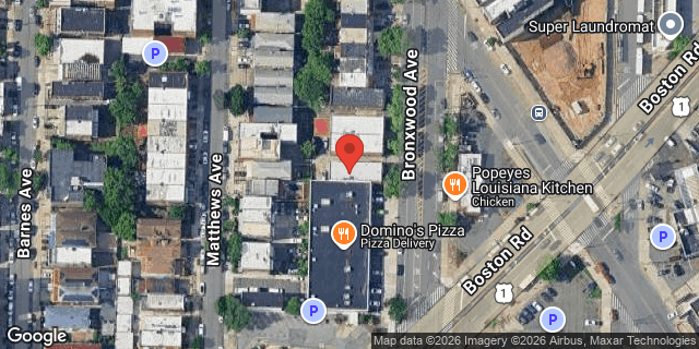 Aerial map of 2741 BRONXWOOD AVENUE, Bronx