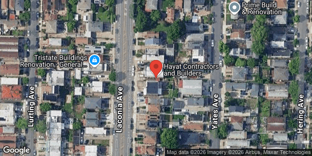 Aerial map of 2742 LACONIA AVENUE, Bronx
