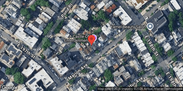 Aerial map of 2781 MARION AVENUE, Bronx