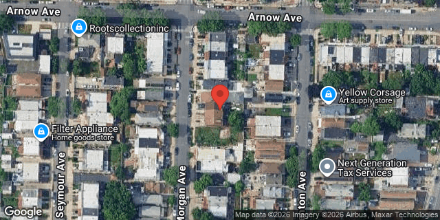 Aerial map of 2754 MORGAN AVENUE, Bronx
