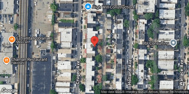 Aerial map of 2742 CRUGER AVENUE, Bronx