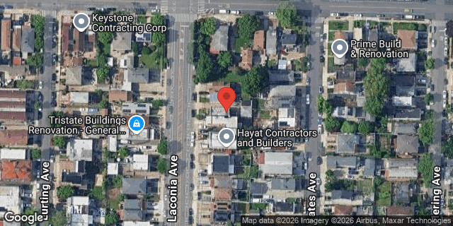 Aerial map of 2752 LACONIA AVENUE, Bronx