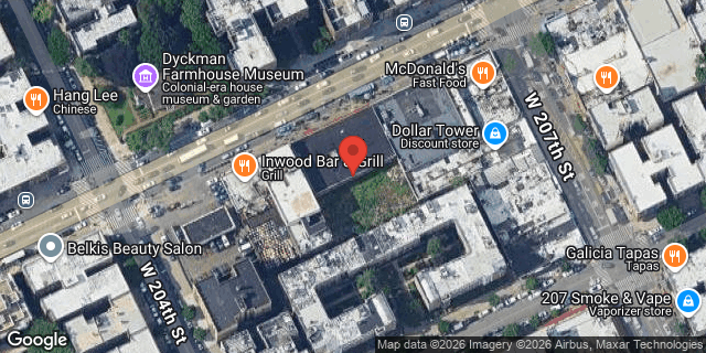 Aerial map of 4910 BROADWAY, Manhattan