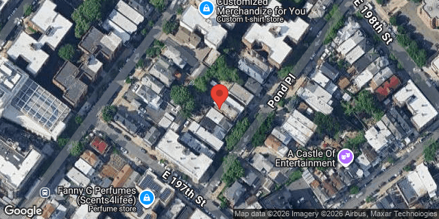 Aerial map of 2783 POND PLACE, Bronx