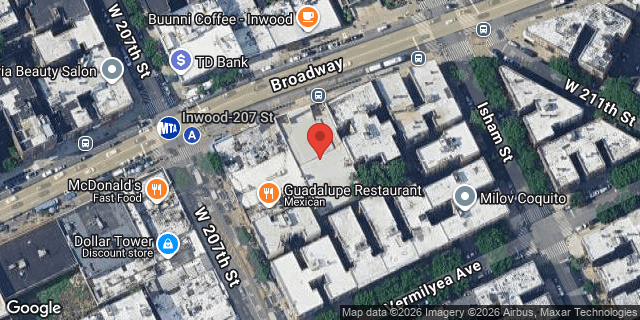Aerial map of 4948 BROADWAY, Manhattan