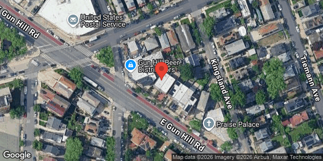 Aerial map of 1533 EAST GUN HILL ROAD, Bronx