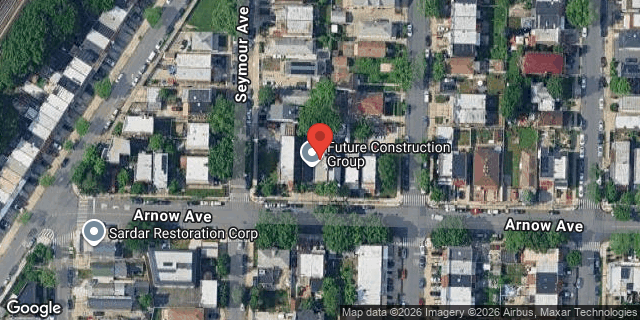 Aerial map of 1407 ARNOW AVENUE, Bronx