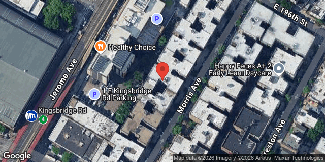 Aerial map of 2705 MORRIS AVENUE, Bronx