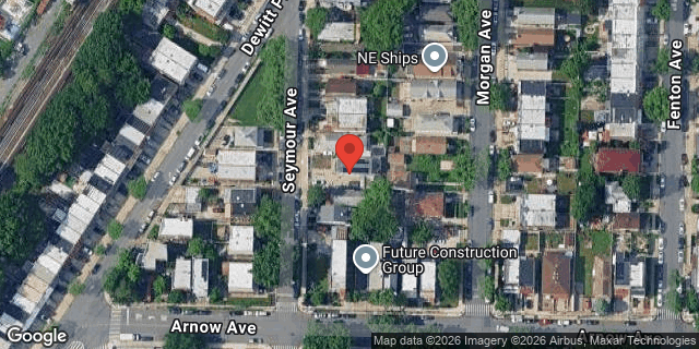 Aerial map of 2918 SEYMOUR AVENUE, Bronx