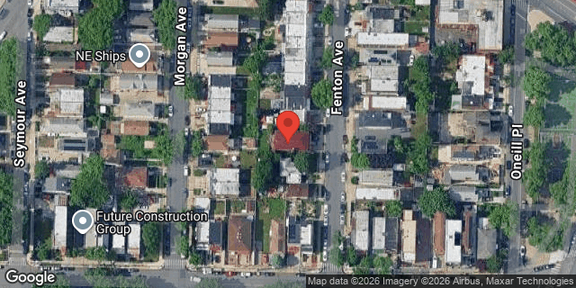 Aerial map of 2921 FENTON AVENUE, Bronx
