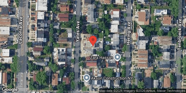 Aerial map of 2924 YATES AVENUE, Bronx