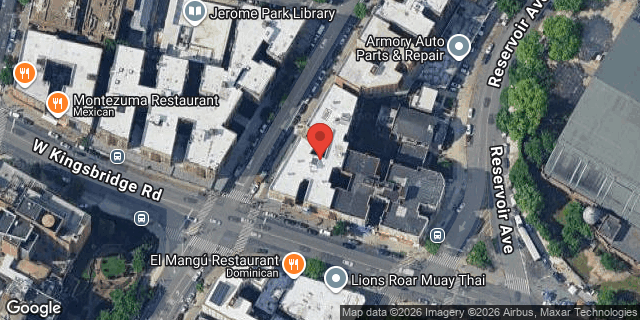 Aerial map of 2690 UNIVERSITY AVENUE, Bronx