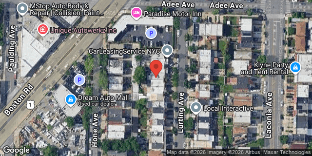 Aerial map of 2957 LURTING AVENUE, Bronx