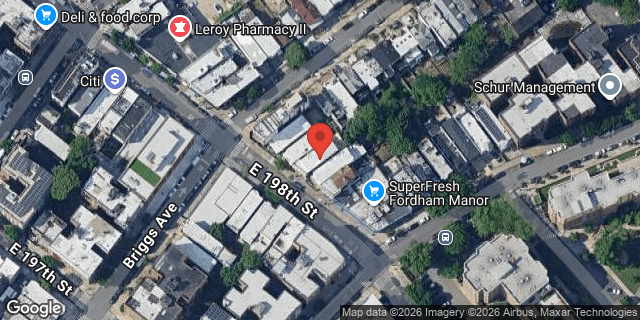Aerial map of 269 EAST 198 STREET, Bronx