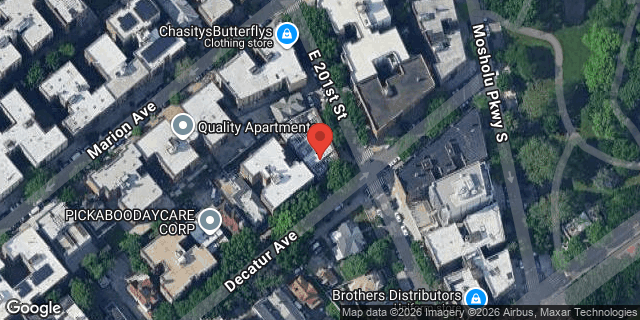 Aerial map of 370 EAST 201 STREET, Bronx
