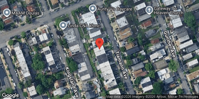 Aerial map of 2967 TIEMANN AVENUE, Bronx